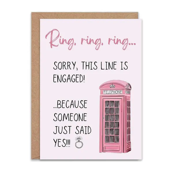 Engagement Card Ring