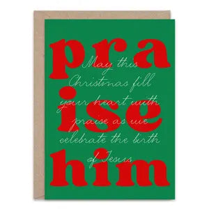 Praise him Xmas Card