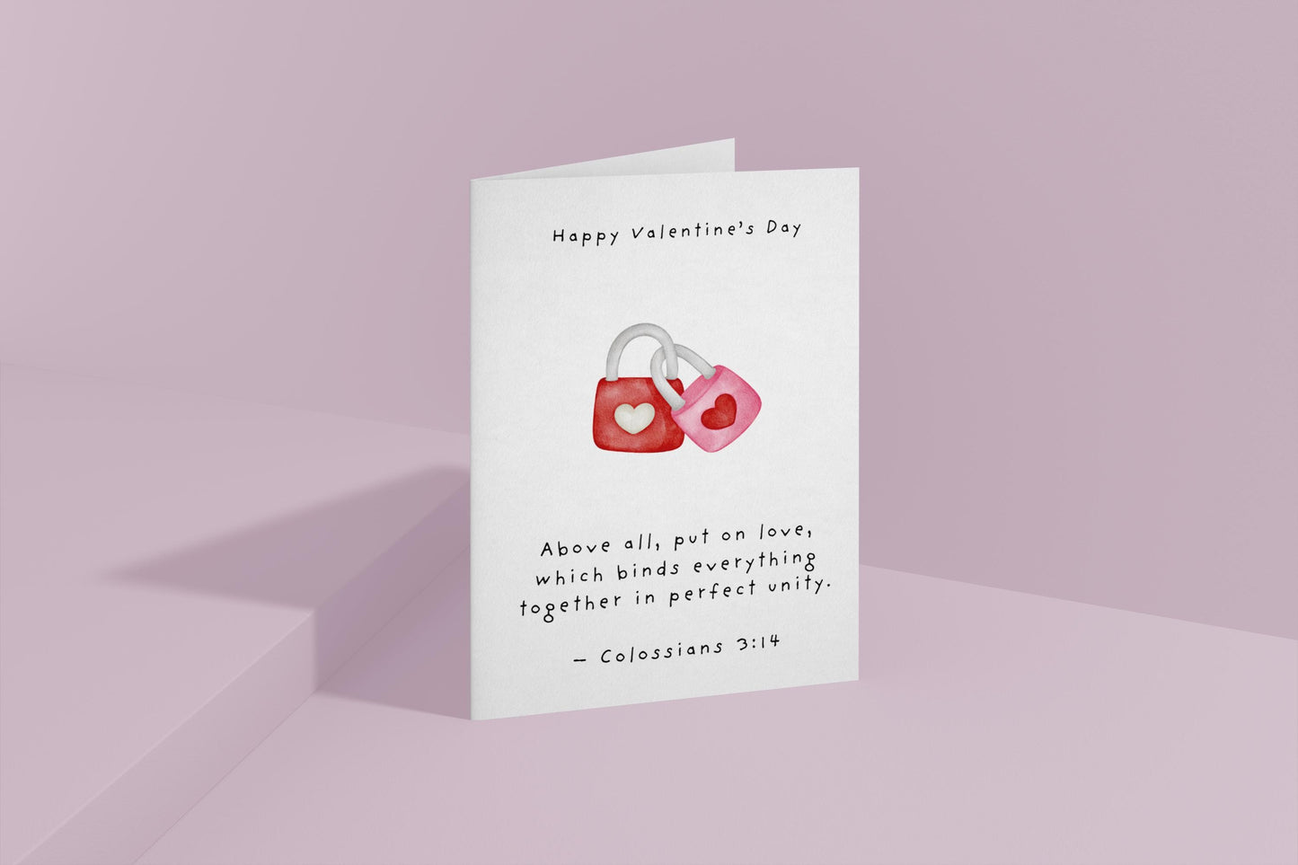 Valentines Day Card Christian Scripture Card Religious Love Card Faith Wedding or Engagement Card weddings, or anniversaries