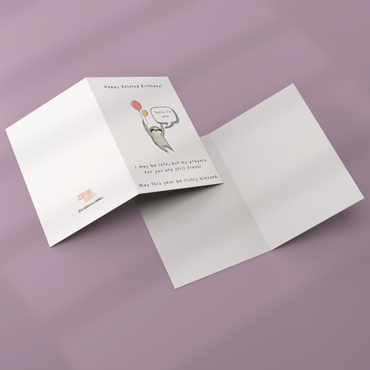 Belated Birthday Sloth