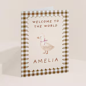 New baby card