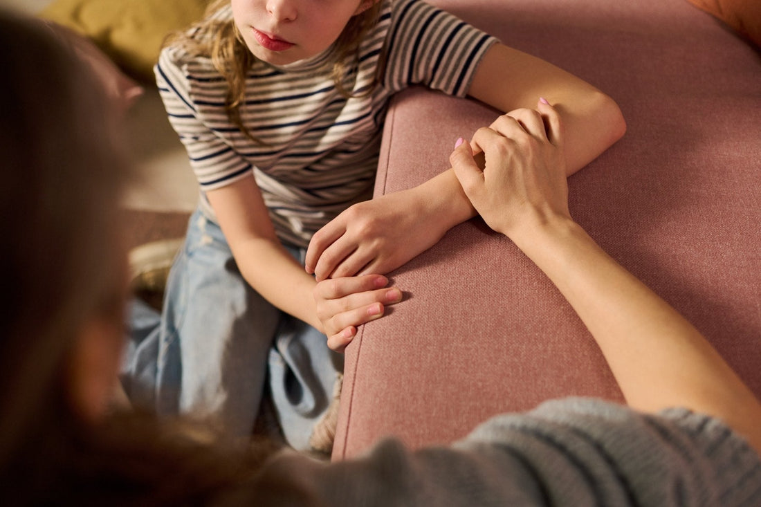 Illustrated infographic showing 10 ways unhealed hurt can shape parenting, including control, defensiveness, withdrawn affection and difficulty with boundaries.