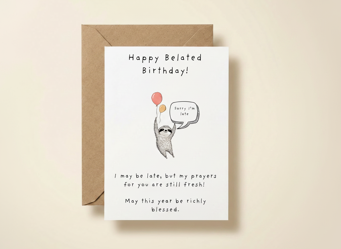 Belated Birthday Sloth