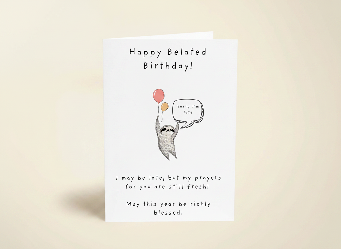 Belated Birthday Sloth