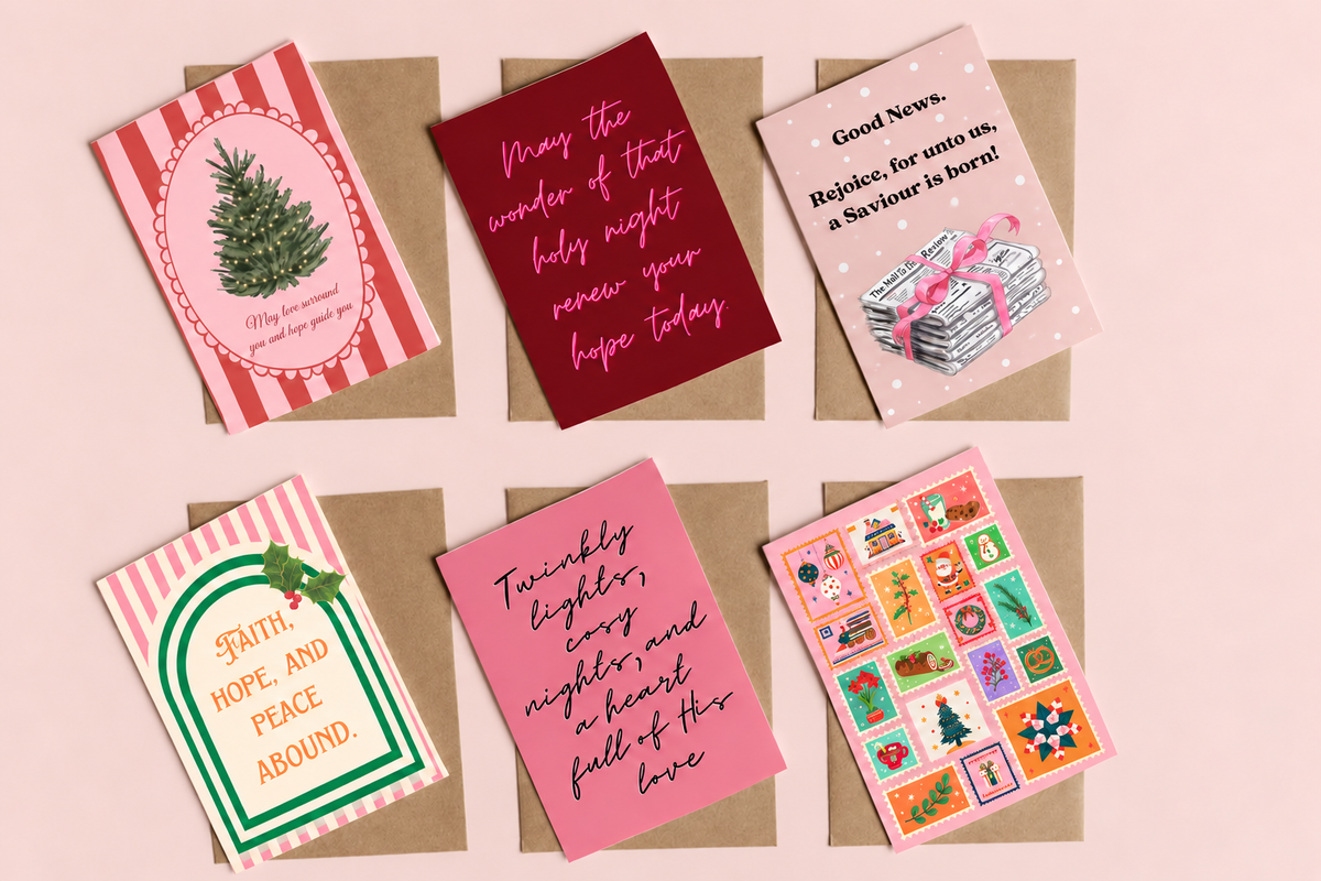 Festive greetings Set of 6