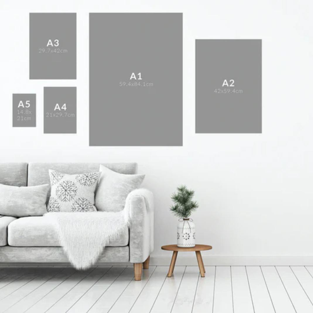 Psalm Print: Trendy Christian Wall Art, Retro Typography Poster