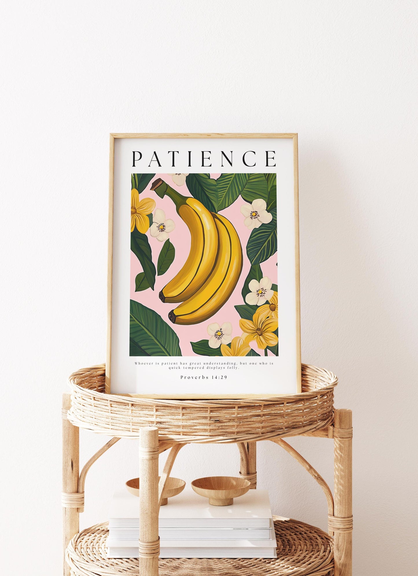 Fruits of the Spirit Art Print: Retro Christian Scripture Poster