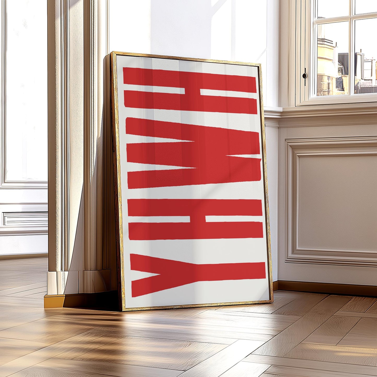 YHWH Jesus Typography Print: Trendy Christian Wall Art