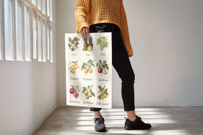 Fruits of the Spirit Wall Art – Galatians 5:22 Christian Bible Verse Print, Colourful Faith-Based Home Decor, Inspirational Scripture Poster