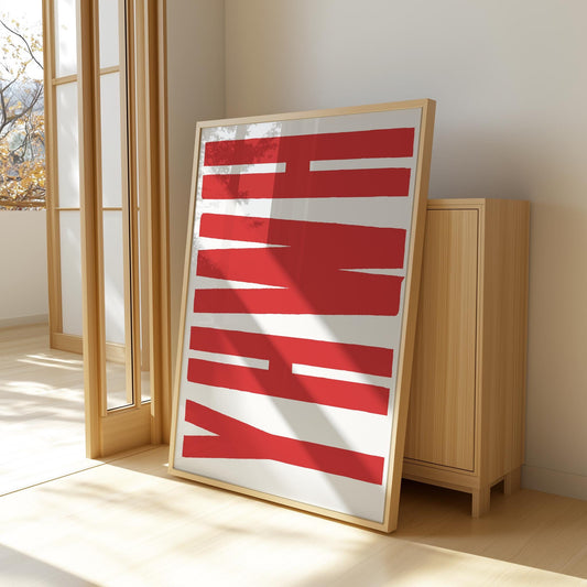 YHWH Jesus Typography Print: Trendy Christian Wall Art
