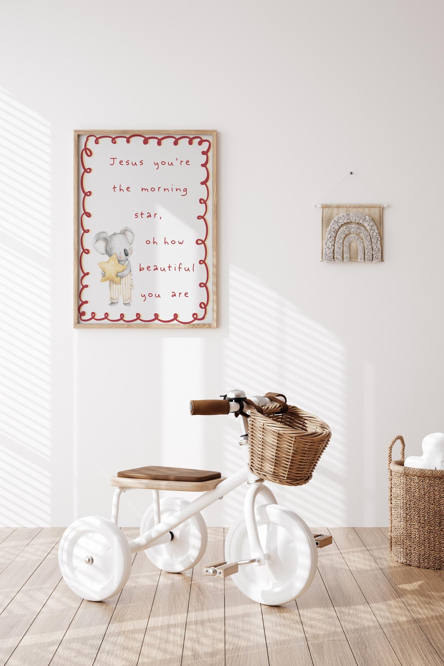Jesus Morning Star Nursery Art: Christian Bible Verse Poster