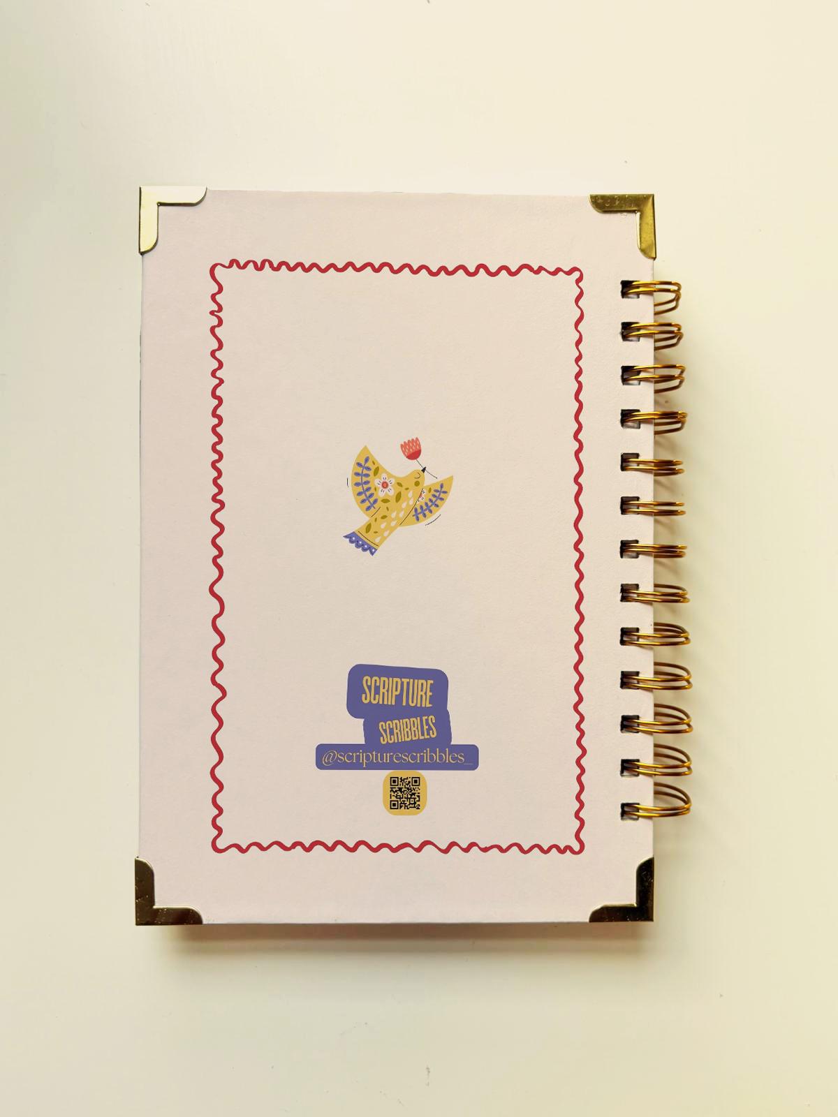 Handmade Christian Daily Verse Planner: A5 Spiral Notebook