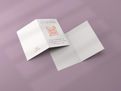 Funny Christian Leaving Card: Jesus Take The Wheel Farewell