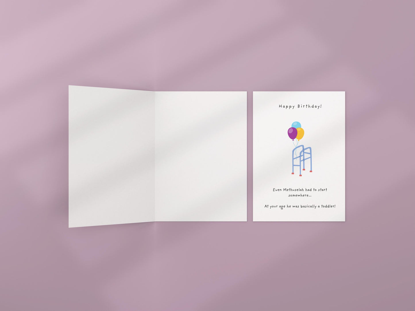 Personalised Funny Christian Birthday Card: Methuselah Bible Humour
