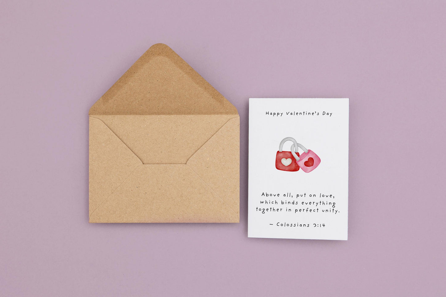 Valentines Day Card Christian Scripture Card Religious Love Card Faith Wedding or Engagement Card weddings, or anniversaries