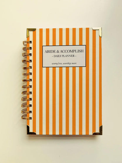 Christian Daily Planner: Scripture Verse, Goal Setting A5 Notebook