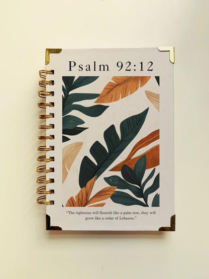 Faith planner bible study journal Christian devotional notebook scripture notepad inspirational stationery religious gift