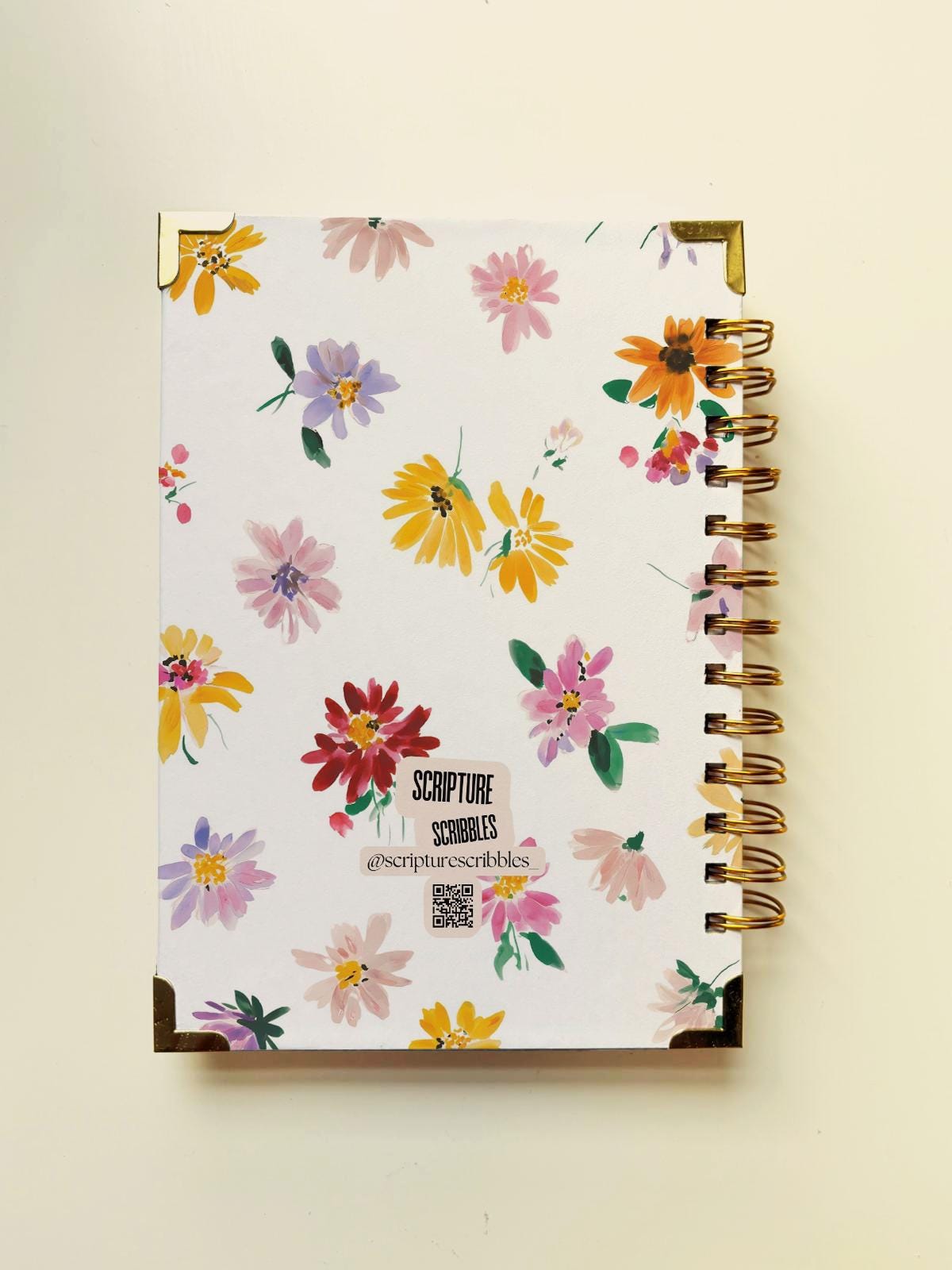 Handmade Christian Daily Verse Planner: A5 Spiral Notebook