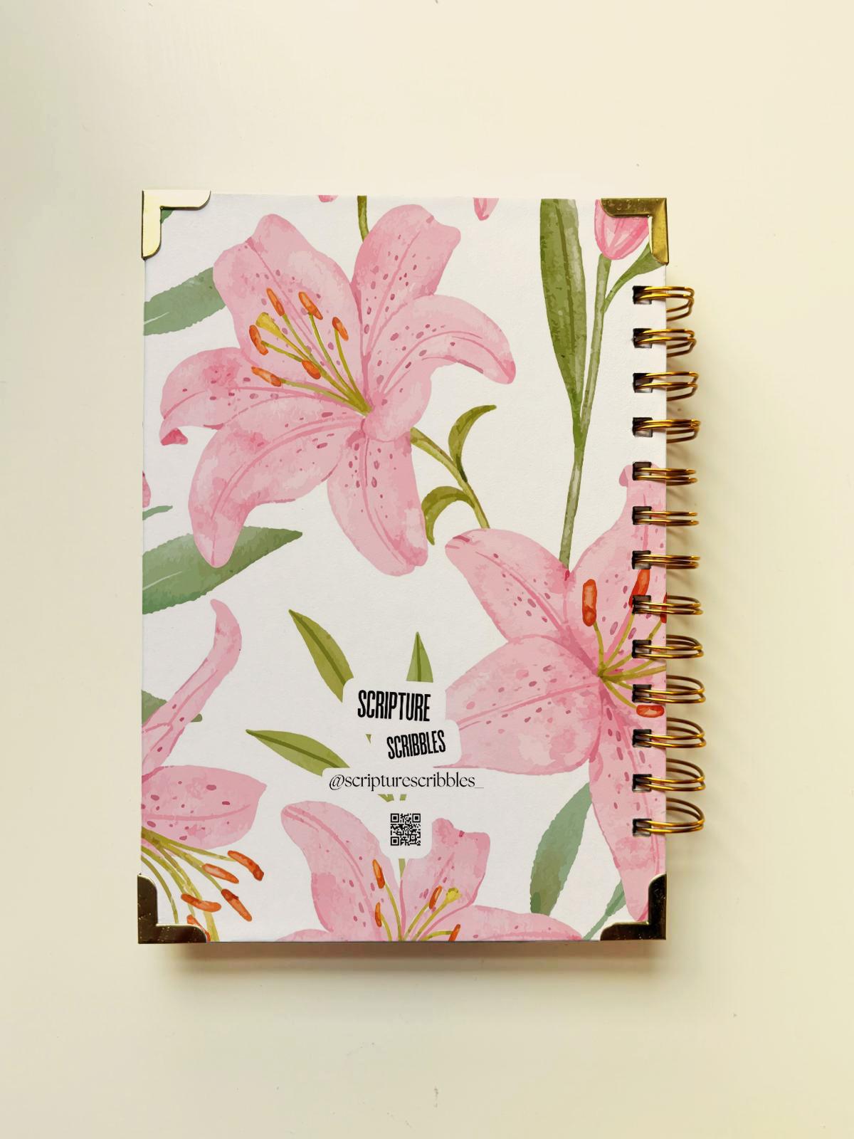 Handmade Christian Daily Verse Planner: A5 Spiral Notebook