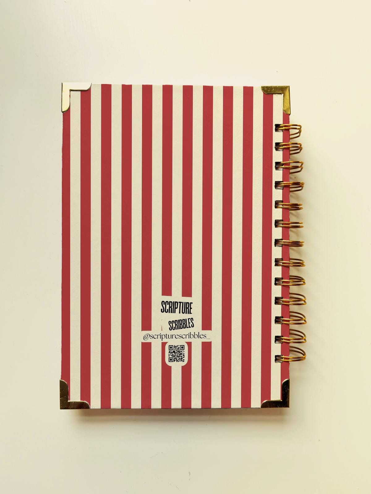 Handmade Christian Daily Verse Planner: A5 Spiral Notebook