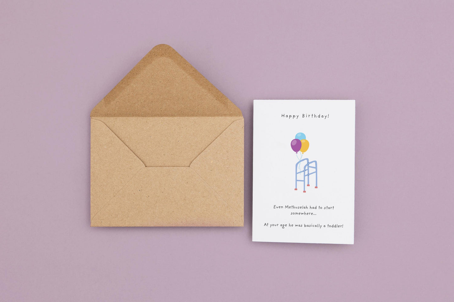 Personalised Funny Christian Birthday Card: Methuselah Bible Humour