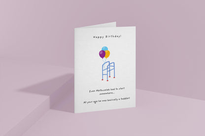 Personalised Funny Christian Birthday Card: Methuselah Bible Humour