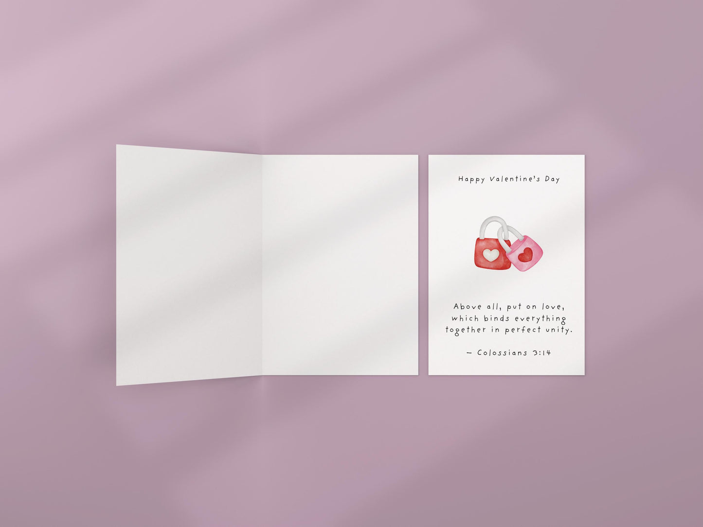 Valentines Day Card Christian Scripture Card Religious Love Card Faith Wedding or Engagement Card weddings, or anniversaries