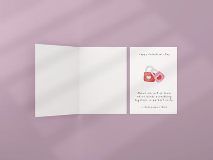 Valentines Day Card Christian Scripture Card Religious Love Card Faith Wedding or Engagement Card weddings, or anniversaries