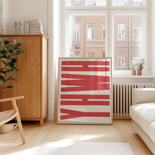 YHWH Jesus Typography Print: Trendy Christian Wall Art