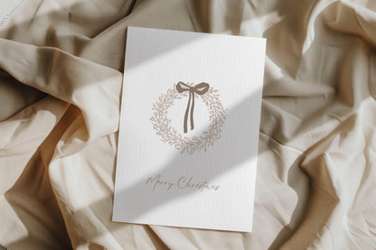 Minimalist Scandinavian Style Christmas Cards Set of 6 Modern Holiday Greeting Cards Elegant Merry Christmas Stationery Card Pack