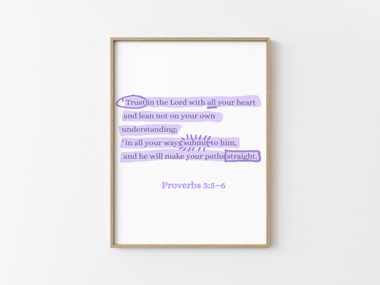 Proverbs 3: 5-6