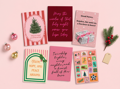 Festive greetings Set of 6